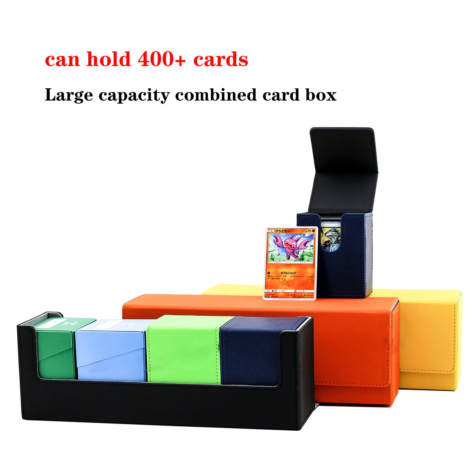 대용량 보드 게임 400 + 카드 박스, 카드 케이스 카드 컨테이너 컬렉션 MTG/PKM/PTCG 트레이딩 보드 게임 카드